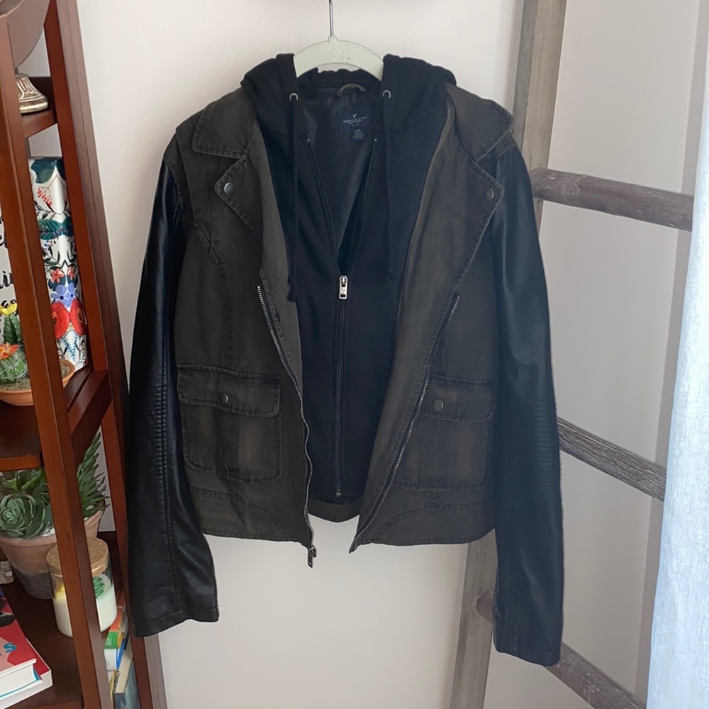 American Eagle Faux Leather Jacket